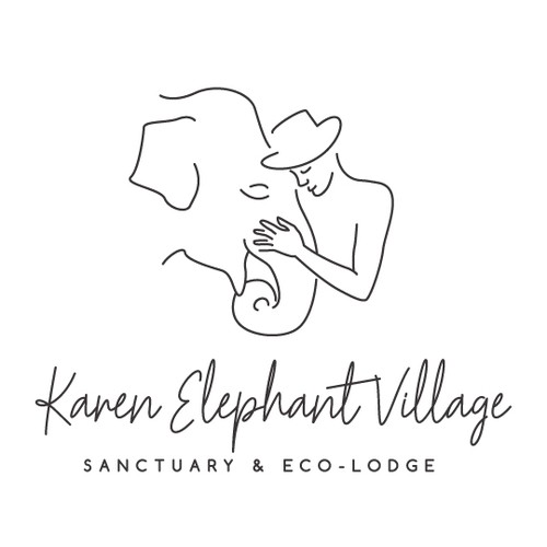 Elephant village logo