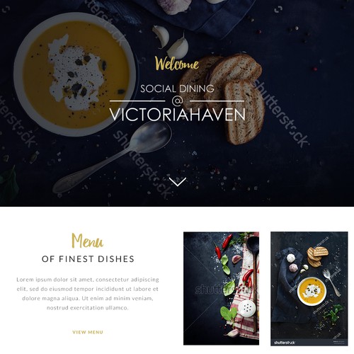 Restaurant webpage design