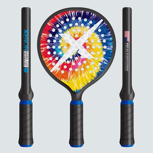 Tie-Dye Effect on Paddle Design