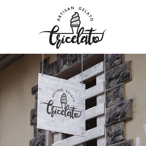 Logo for a gelato store