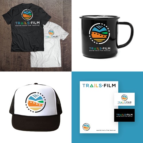 Logo design for a world trails film festival.