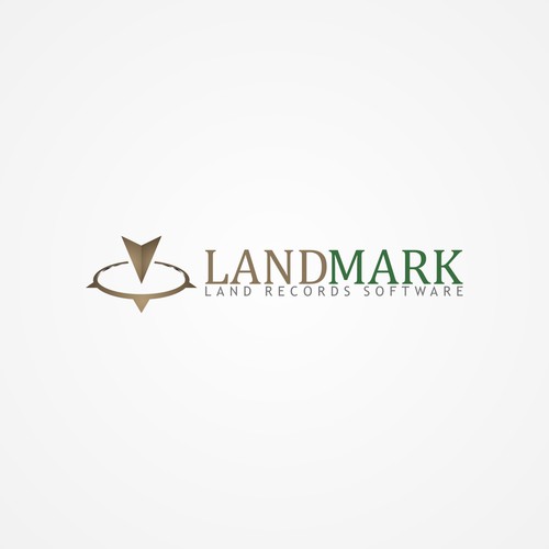 simple and clean logo for LandMark