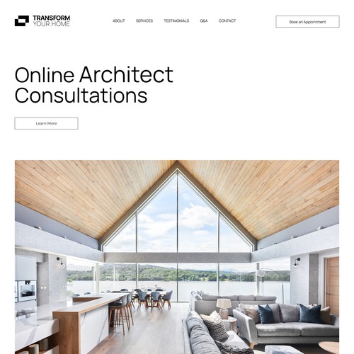 Minimal website for Online Architect Consultations