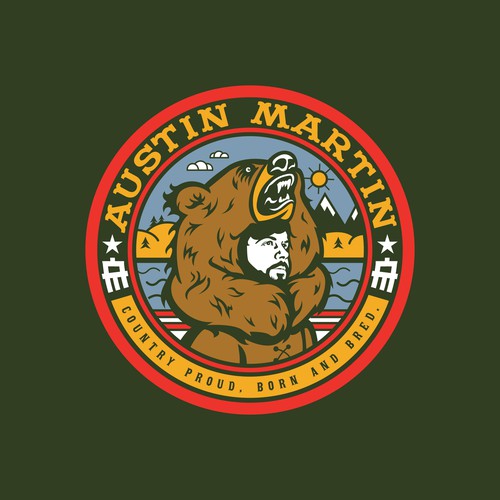 Logo/graphic for Country Music Artist, Austin Martin.