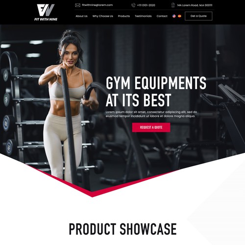 Fitness and Gym Equipments website