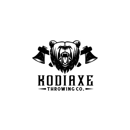 Bold logo for axe throwing 