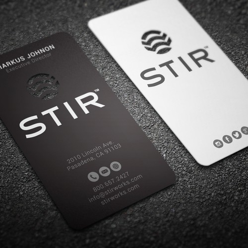 Business cards for STIR
