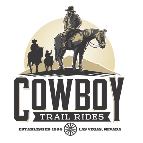 Logo for a rebranding of Cowboy Trail Rides