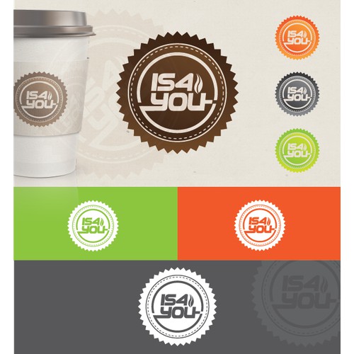 Drink cups emblem design