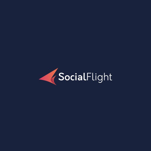 Bold logo concept for SocialFlight