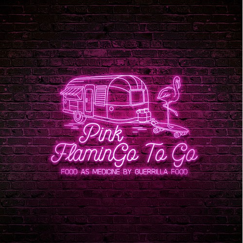 Neon logo for Pink FlaminGo To Go