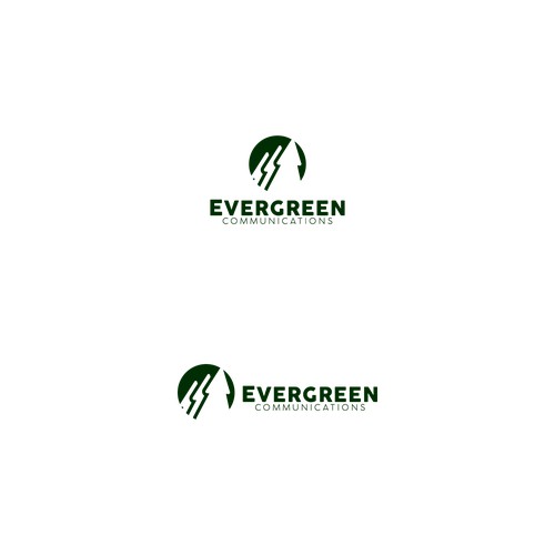 logo concept for evergreen communication