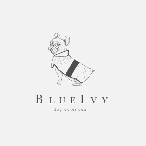 Illustrative yet minimal logo for a dog accessories brand