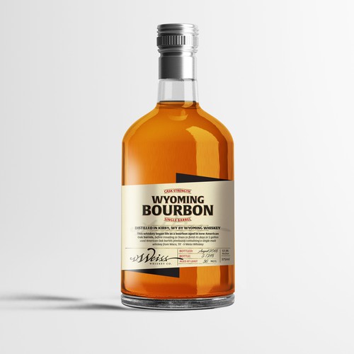 Bourbon label design