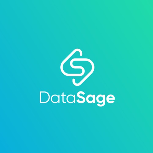 Modern slick logo for Data Sage (Science consulting company)