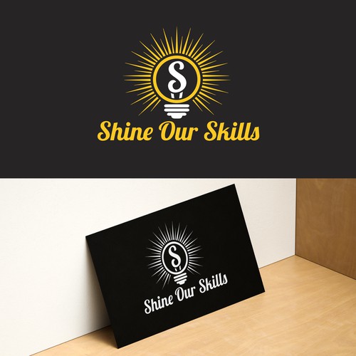 Logo for a mental health education & coaching company that incorporates the element of sun/light