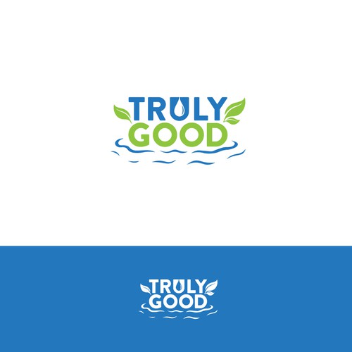 Logo for a water company