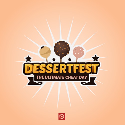 Bold logo for dessert festival.