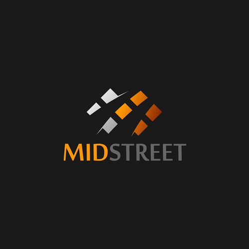 logo and business card for MidStreet