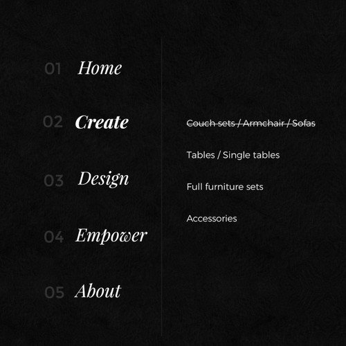 Interior (& fashion) Designer needs Complete Creative looking website