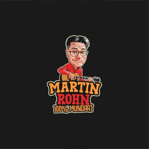 caricature logo (martin rohn)