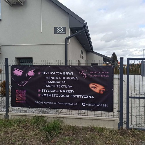 Banner for a beauty salon