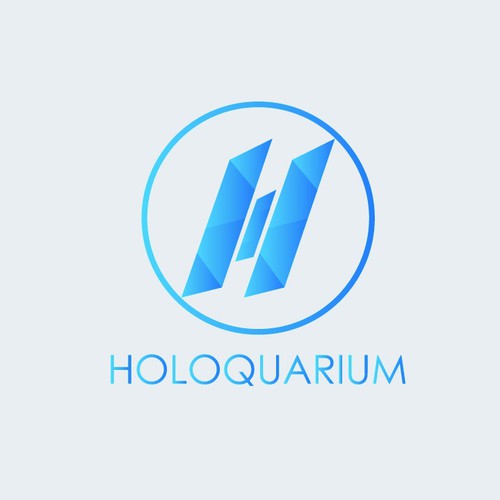 Create an Awesome Logo for a Holographic Aquarium AR/VR app.