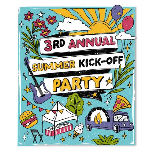 Poster for Summer Kick-Off Party