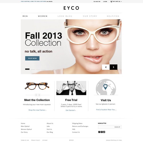 website design for EYCO