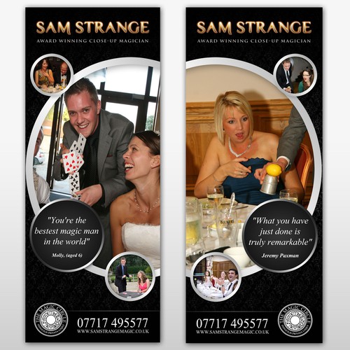 Magicians Wedding Fair pul up Banner