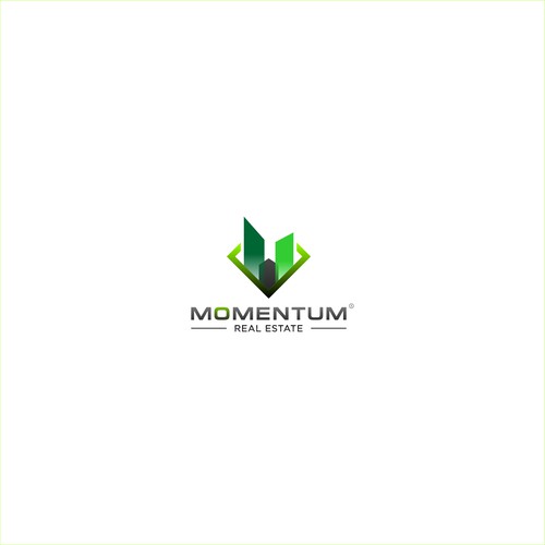 Sophisticated logo for the MOMENTUM real estate