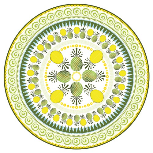 Round Design based on Pineapples