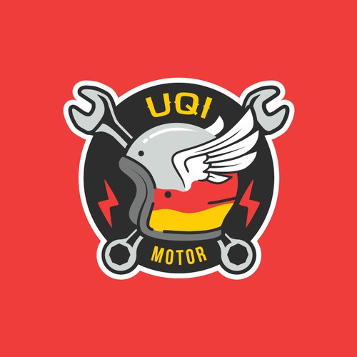 Logo design for @uqi.motor a motorcycle repair shop