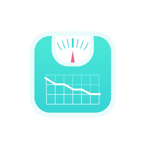 Modern Icon For a Weight Tracker App