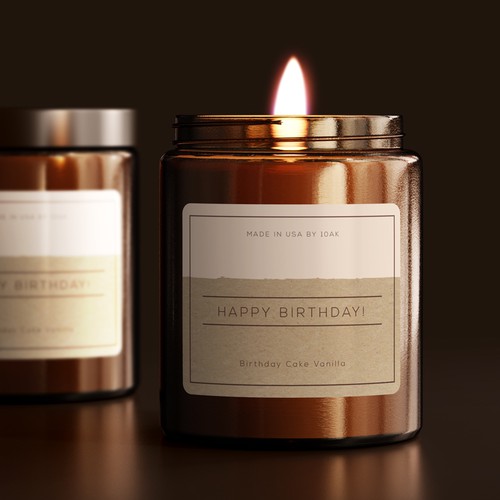 Minimalist Candle Label