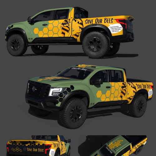 Car wrap - bee awareness