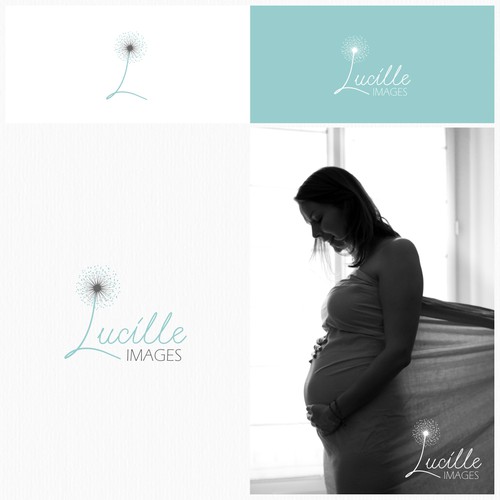 Logo for a photographer specialized in maternity, newborns, family pictures and portraits