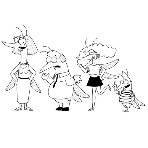 Mosquito family sketch