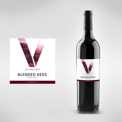 Wine label "Victoria Hill"