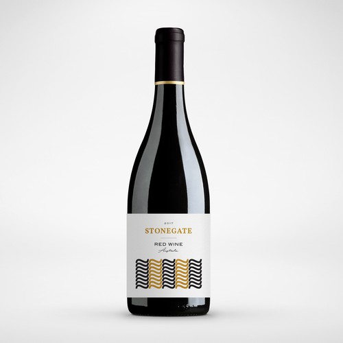 Stone Gate - Red Wine - Wine Label