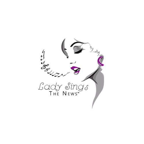 Logo design for 'Lady Sings the News'