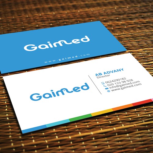 Design a businesscard for a technology startup - GAIMED