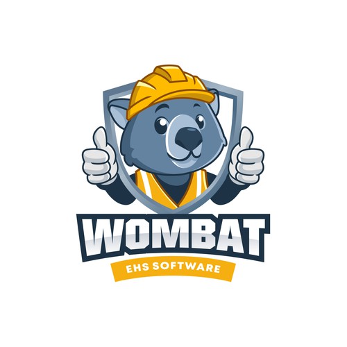 Wombat logo mascot