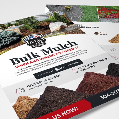 Bold Flyer Design for Patriot Tree Service