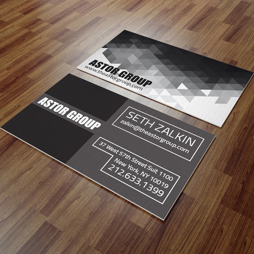 Astor Group - Business Card Proposal Design 2