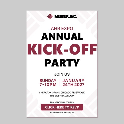 Corporate Branded Hospitality Party Invitation