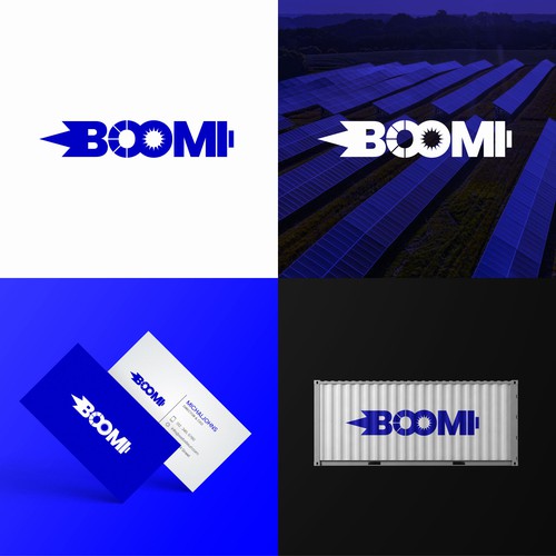 Powerful and eye-catching logo for Boom Solar Power