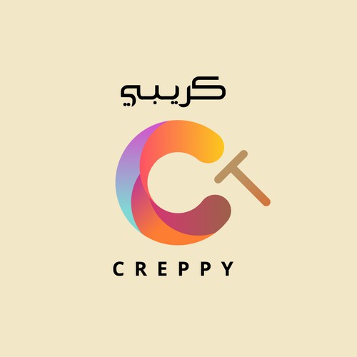 Modern Crepe logo concept 