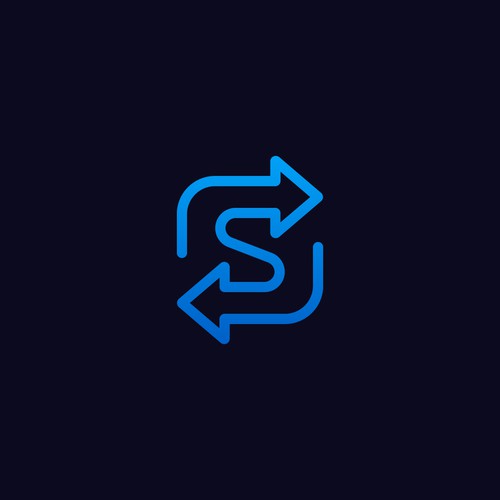 Letter s exchange logo