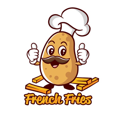 French Fries Logo Concept for Submarine French Fries